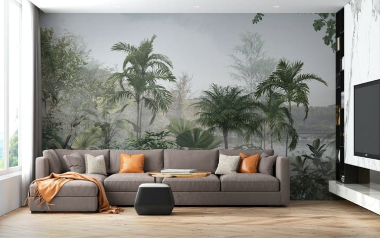 Fototapeta z tropikalną dżunglą Jezioro w Tropikalnej Dżungli - główne zdjęcie produktu