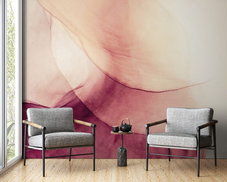 Fototapeta z płatkami róż w powiększeniu Odcienie Różu - główne zdjęcie produktu