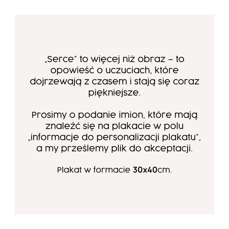 Plakat Serce - obrazek 2