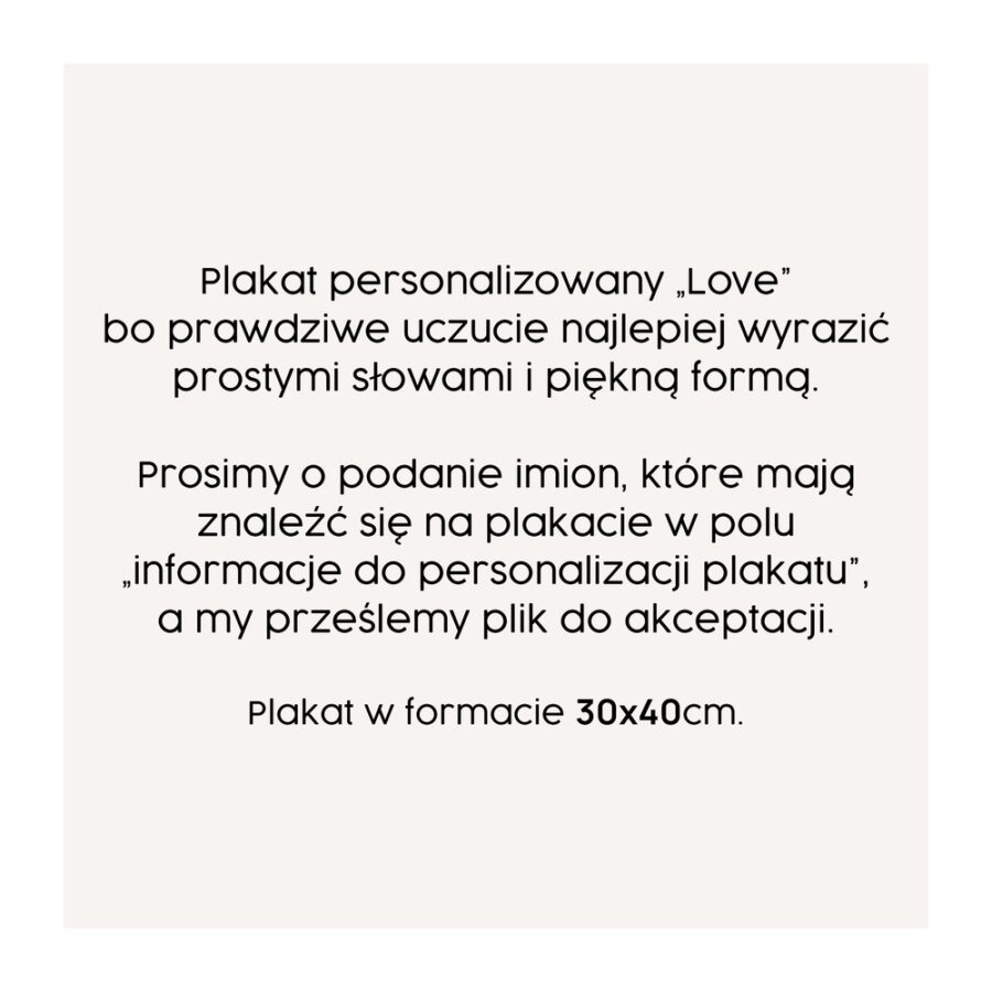 Plakat Love - obrazek 2