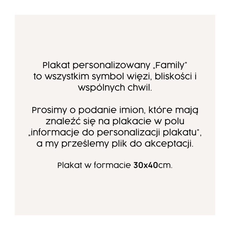 Plakat Family - obrazek 2