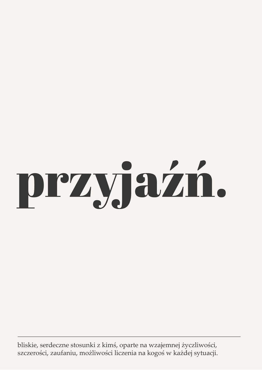 Plakat Definicja Przyjaźni - obrazek 2