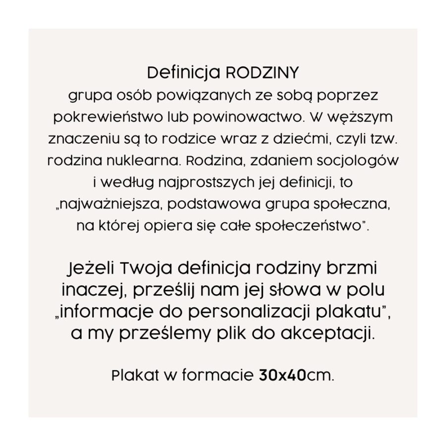 Plakat Rodzina - obrazek 2
