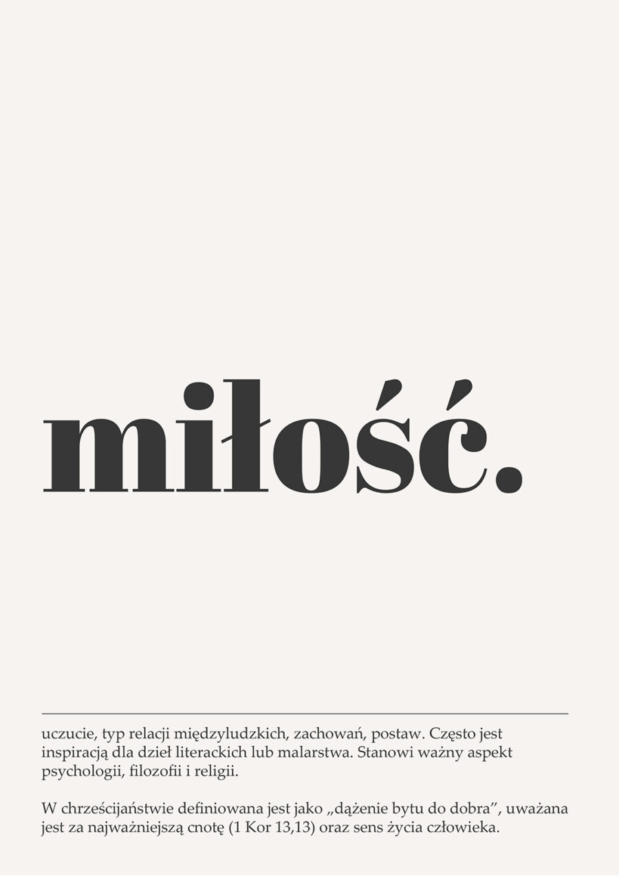 Plakat Definicja Miłości - obrazek 2
