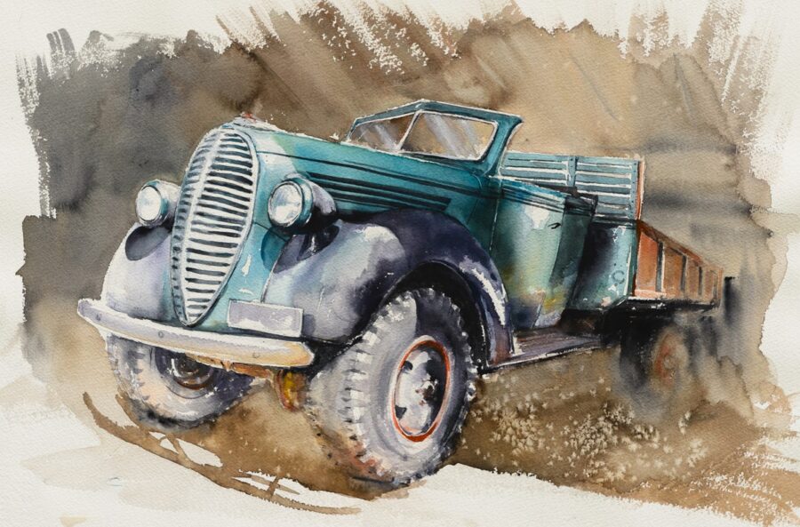Stare Auto na Farmie - obrazek 2
