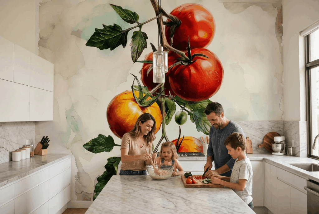 Kiedy tapeta w kuchni ma sens – a kiedy lepiej wybrać płytki