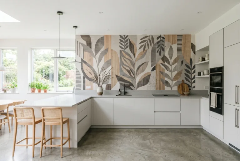 Tapeta do kuchni zamiast płytek