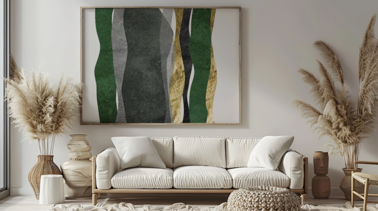 Plakat Zielony Modern