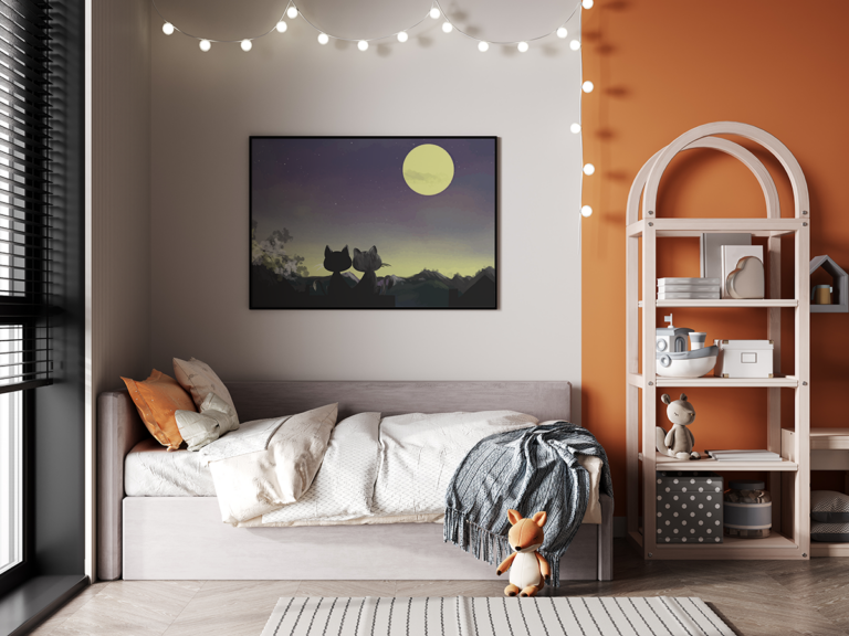 Plakat Koty pod Księżycem