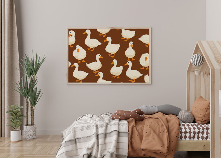 Plakat Kaczki na Brązie