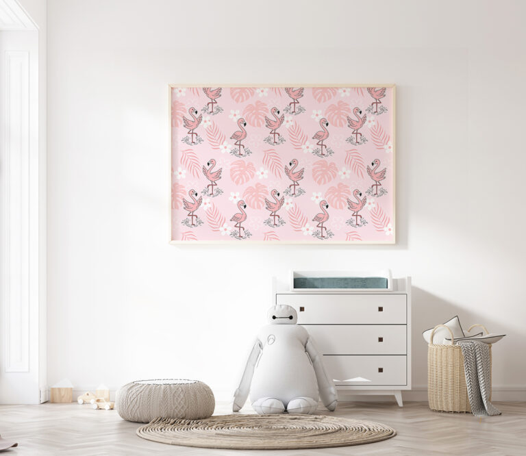 Plakat Flamingi w Różu