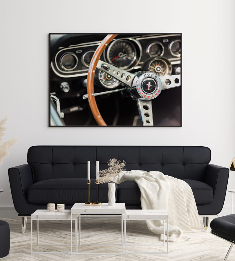 Plakat Mustang Retro