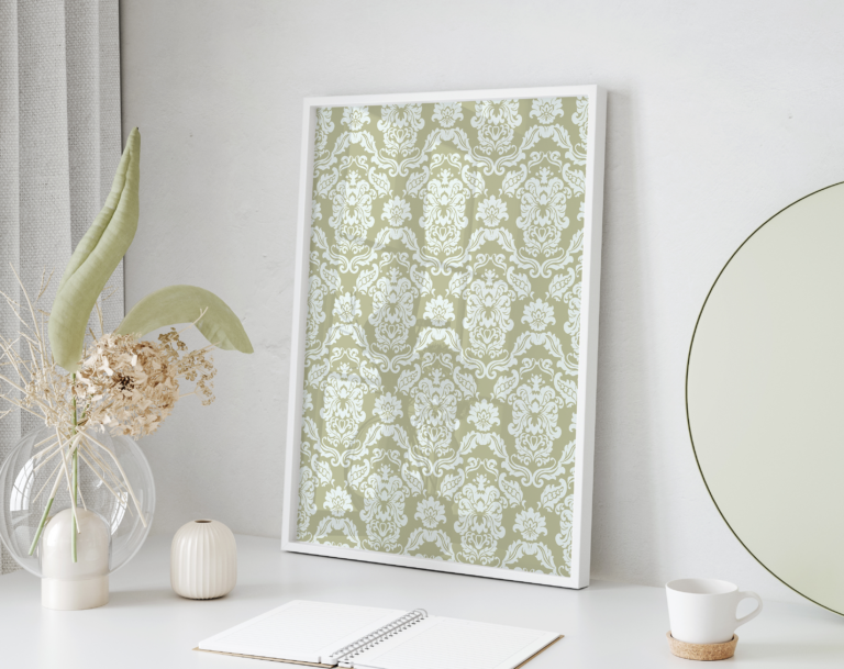 Plakat Vintage Damask