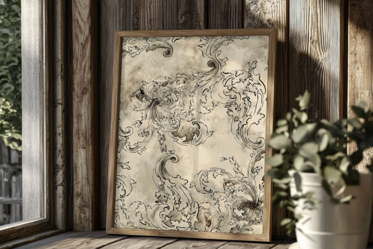 Plakat Szkic Shabby Chic