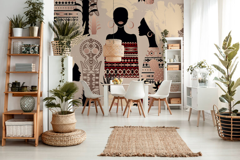 Fototapeta Afrykańskie Kobiety i Etniczne Wzory Boho