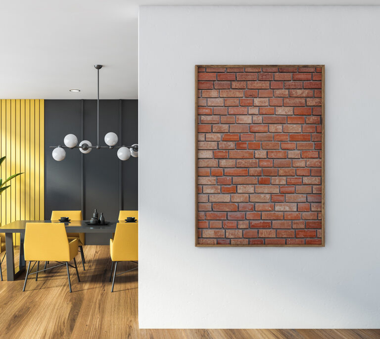 Plakat Cegła Naturalna - realistyczny mur