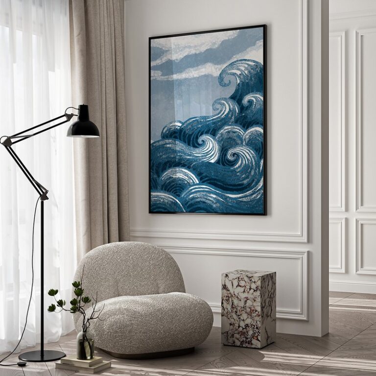 Plakat Fale Oceanu