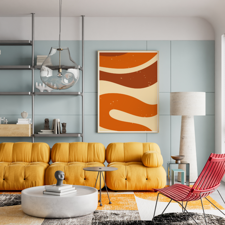 Plakat Pomarańczowy Pop Art