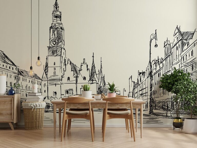 Fototapeta Wrocław W Szkicu