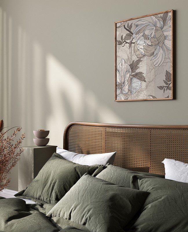 Plakat Magnolie w Beżu
