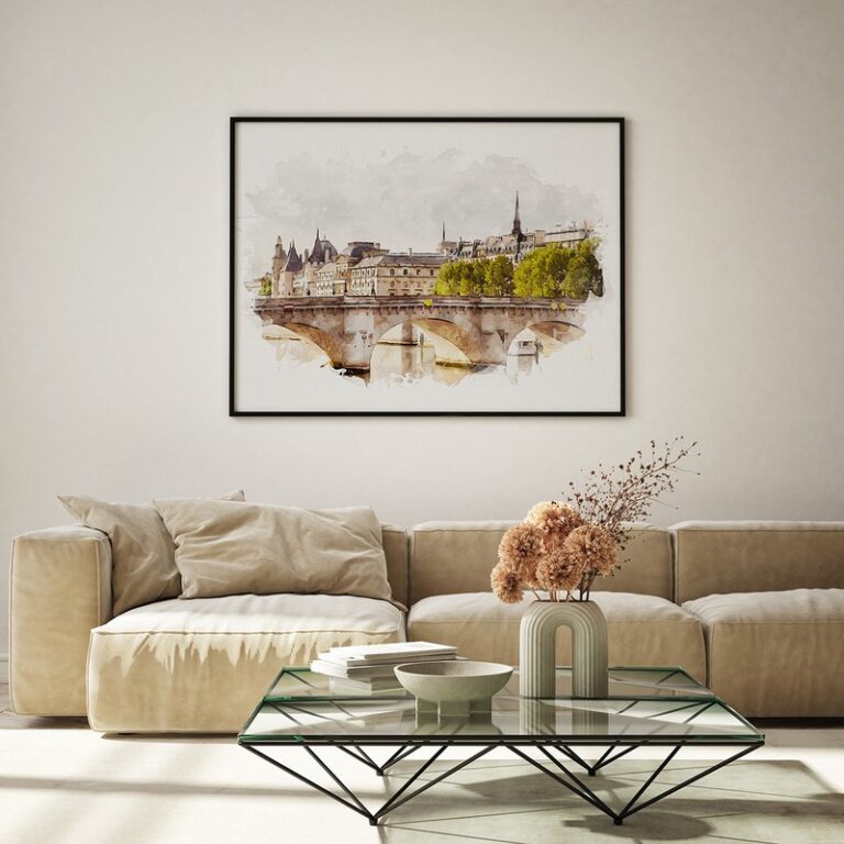 Plakat Paryż Nad Sekwaną