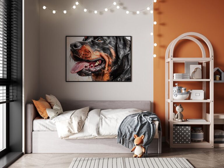 Plakat Potężny Rottweiler