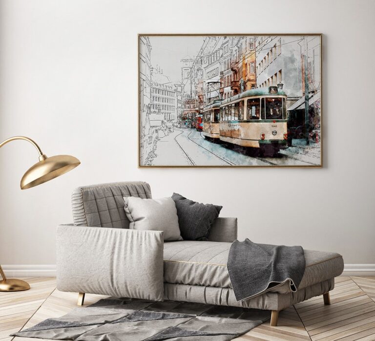 Plakat Retro Tramwaj