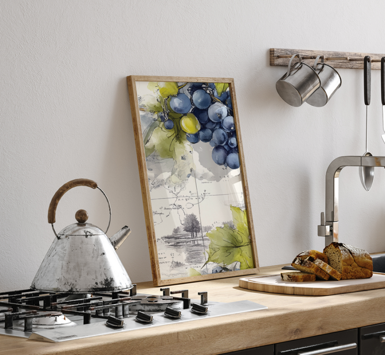 Plakat Winnica W Stylu Vintage