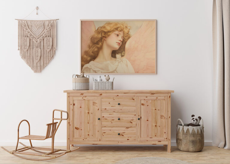 Anielska Dziewczyna – Vintage Angel Plakat