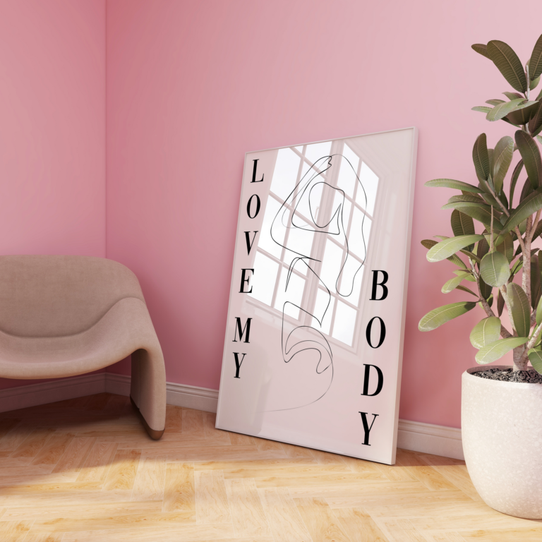 Love My Body – Kobieca Sylwetka Plakat
