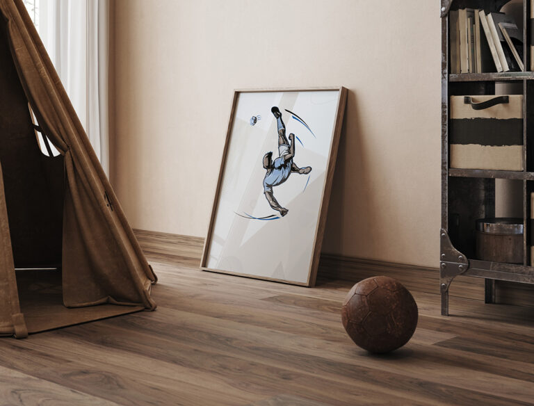 Piłka Nożna – Bicycle Kick Football Plakat