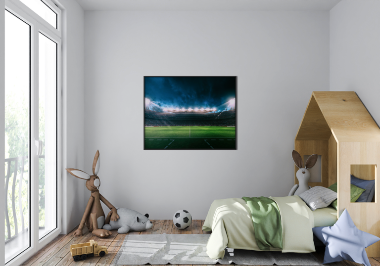 Fototapeta Stadion Piłkarski Nocny Mecz Plakat
