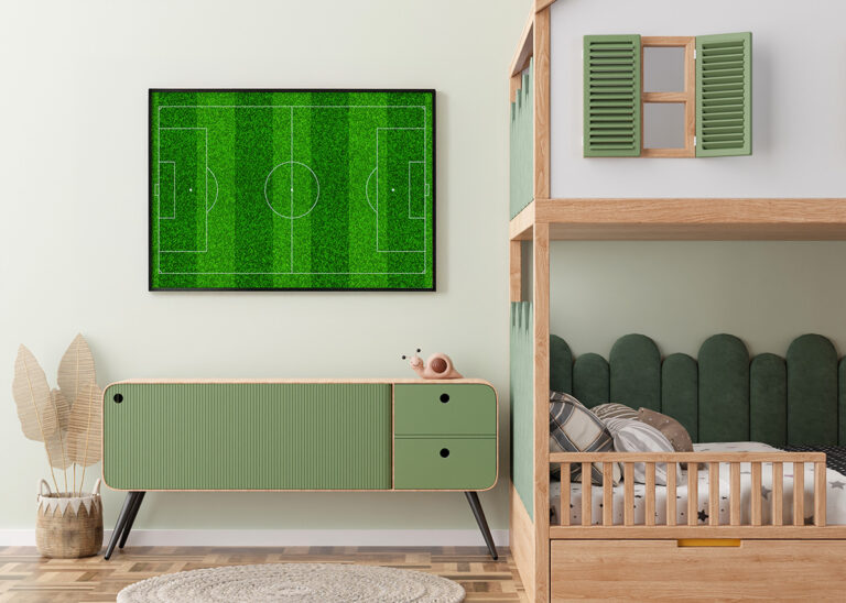 Piłka Nożna – Football Field Green Plakat