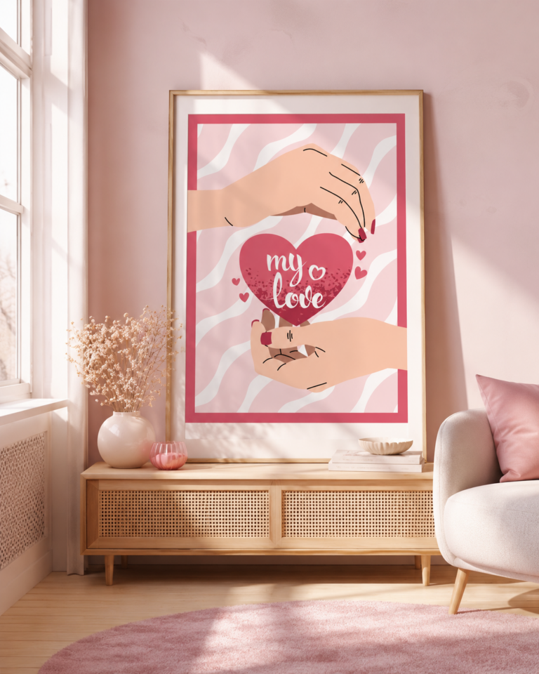 My Love – Serce w Dłoniach Plakat
