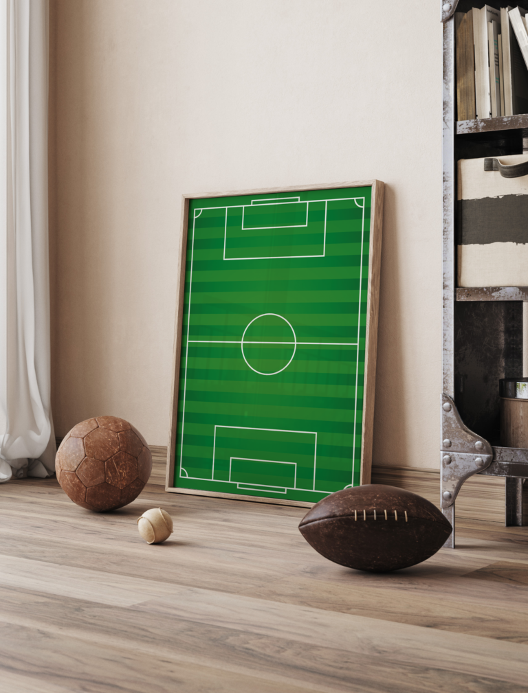 Boisko piłkarskie – Football Field Green Plakat