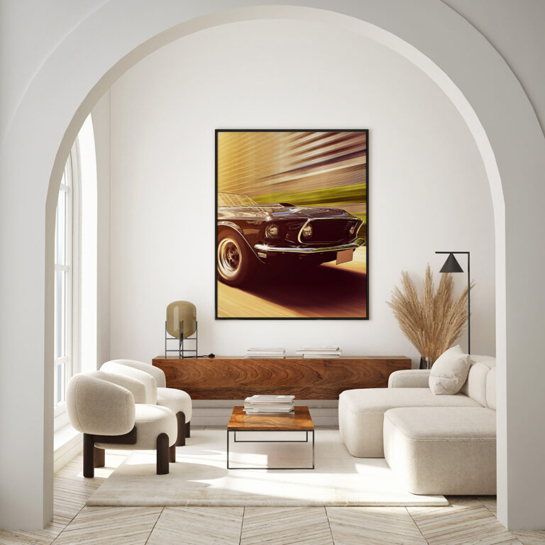 Klasyczny Mustang – Vintage American Muscle Car Plakat