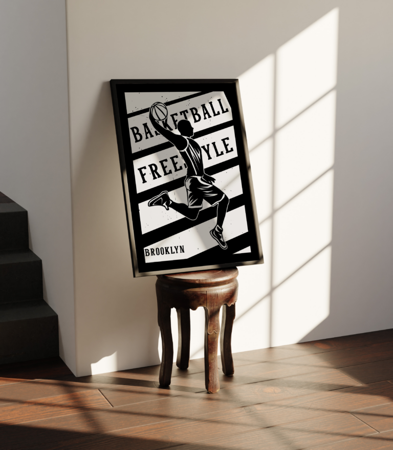 Basketball Freestyle Brooklyn – Koszykówka – Motywacyjny Plakat Sportowy Plakat