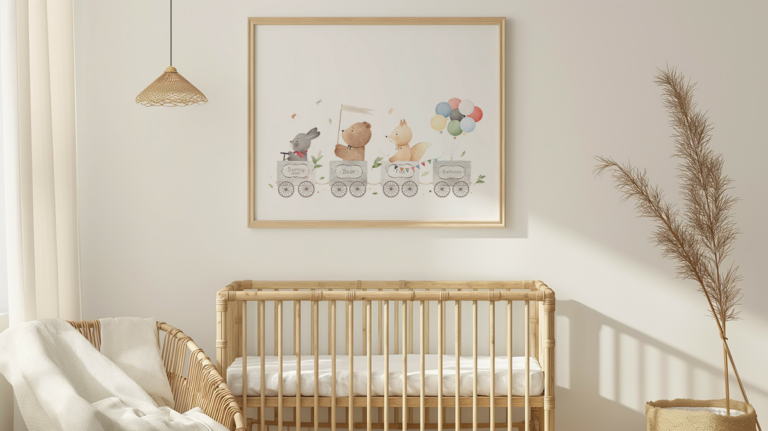 Bajkowe zwierzęta w pociągu Plakat